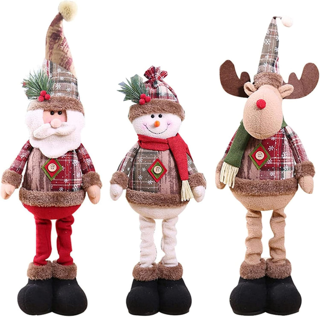 TRÍO NAVIDEÑO RENO + MUÑECO DE NIEVE + PAPÁ NOEL ~ FEL2605015