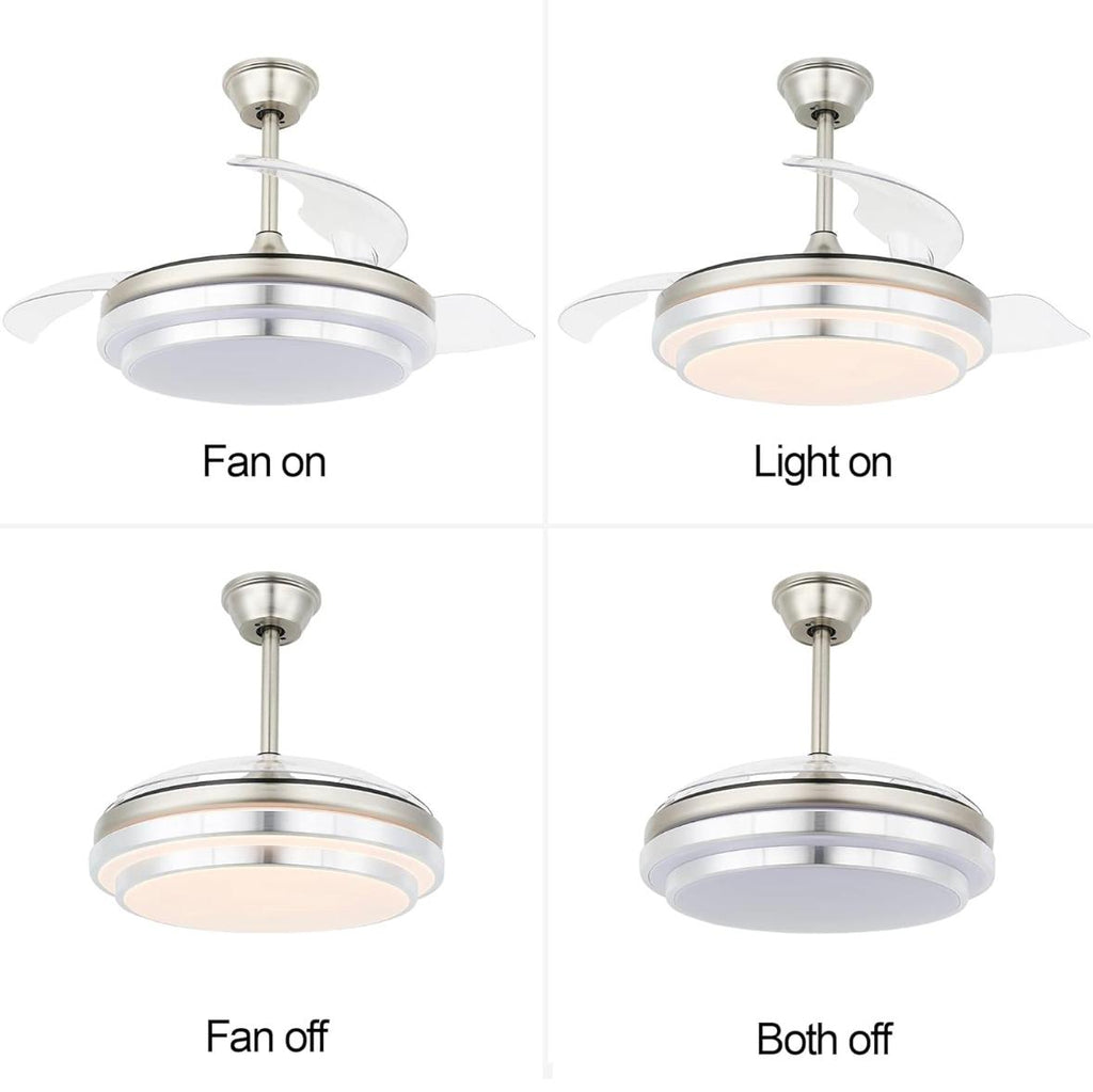 LÁMPARA DE TECHO INTELIGENTE CON VENTILADOR