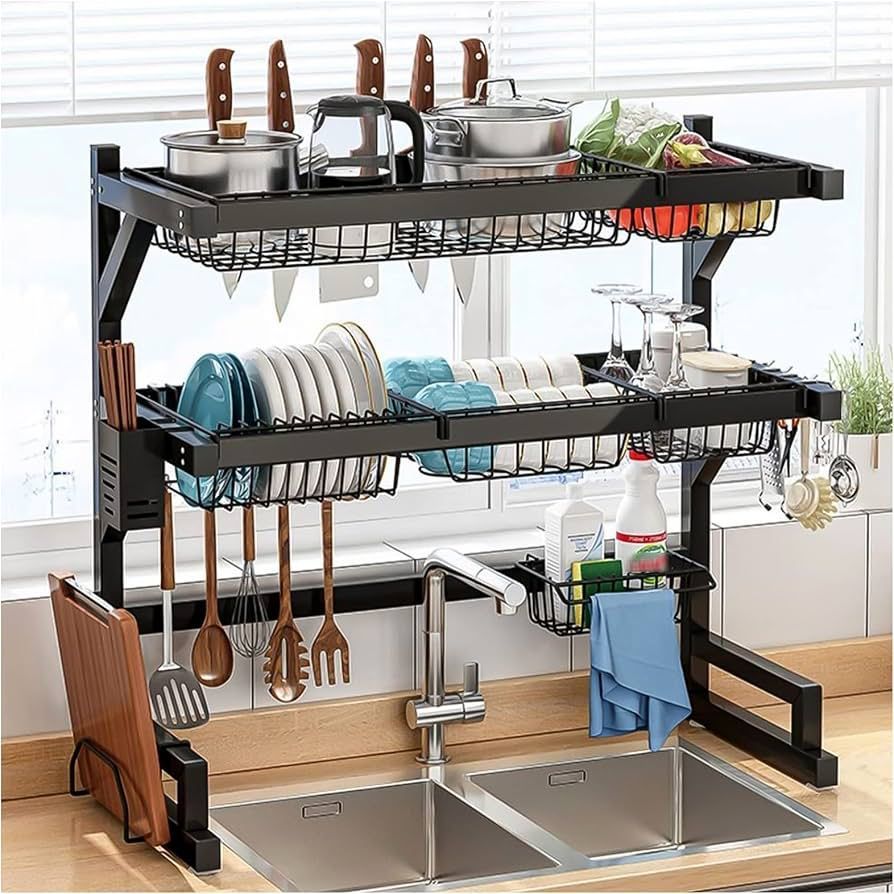 RACK ORGANIZADOR PARA FREGADERO DE 2 NIVELES