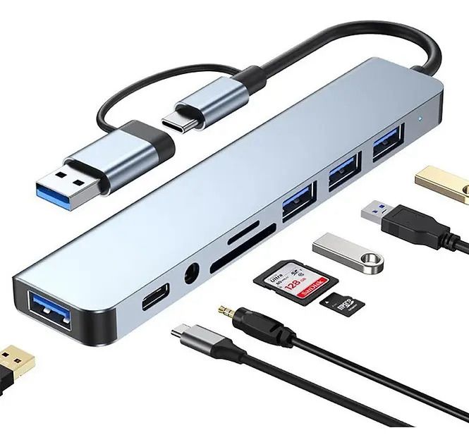 ADAPTADOR HUB 5 EN 1 MODELO CQT-2302