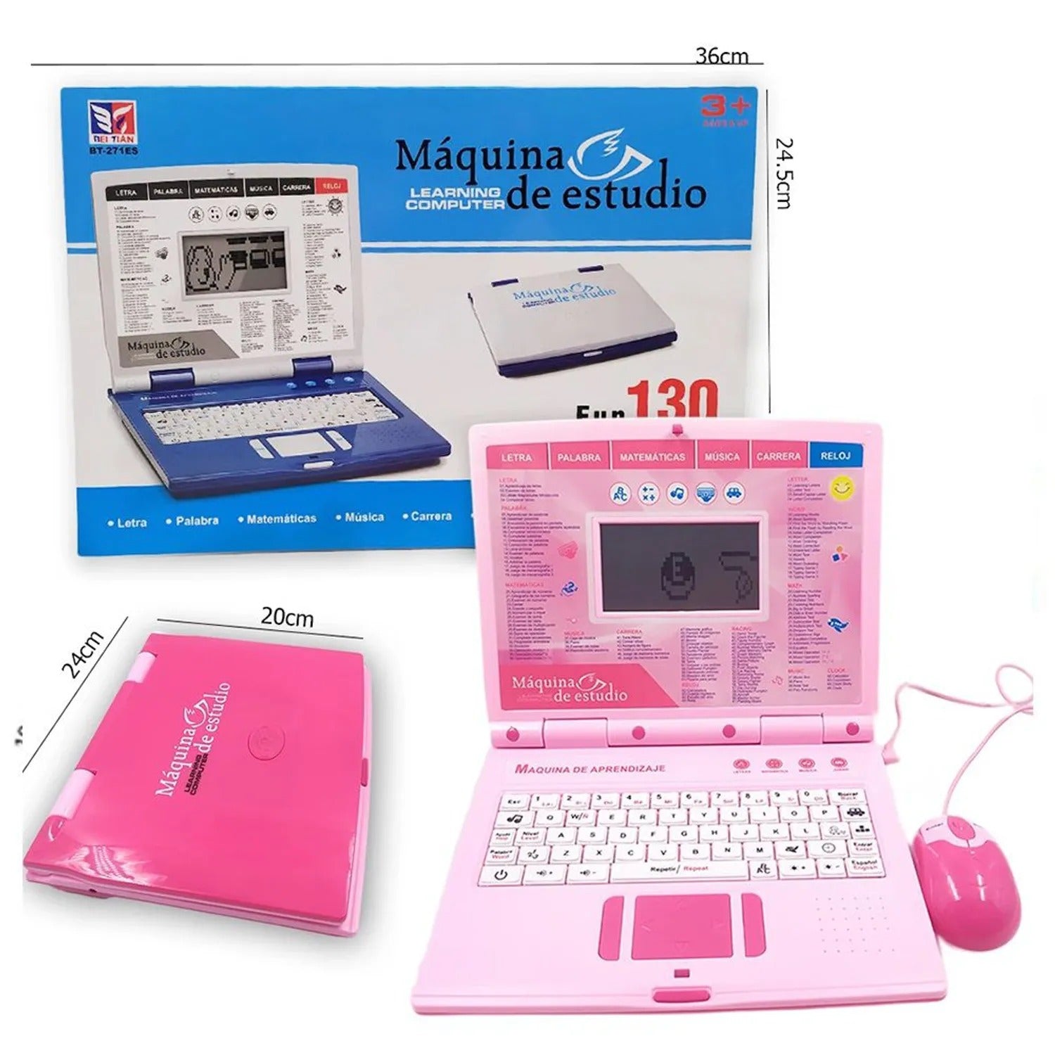 MÁQUINA DE APRENDIZAJE TIPO LAPTOP PARA NIÑOS