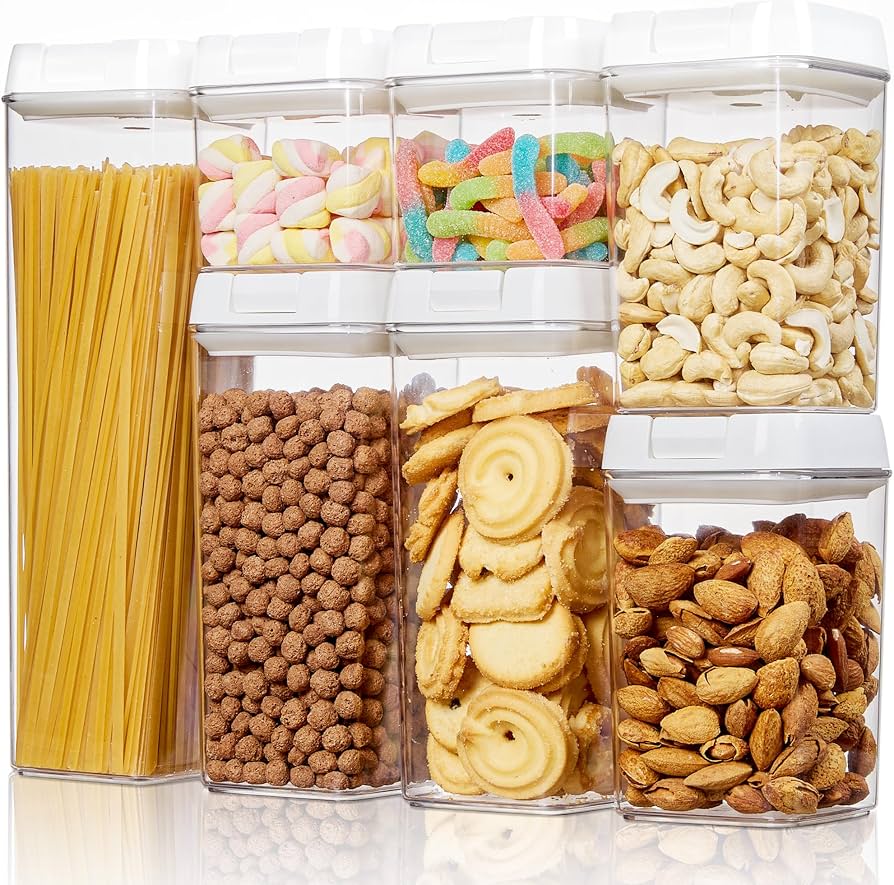 SET DE 7 RECIPIENTES HERMÉTICOS PARA ALIMENTOS