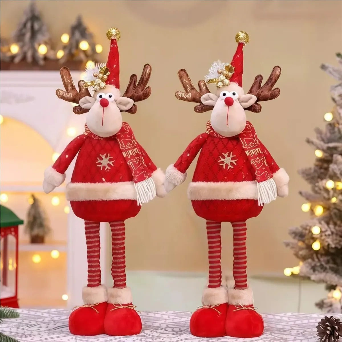 MUÑECO DE RENO NAVIDEÑO EXTENSIBLE ~ FEL2605013