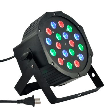 LUZ PROTÓN 18 LUCES LED RGB DMX P-18