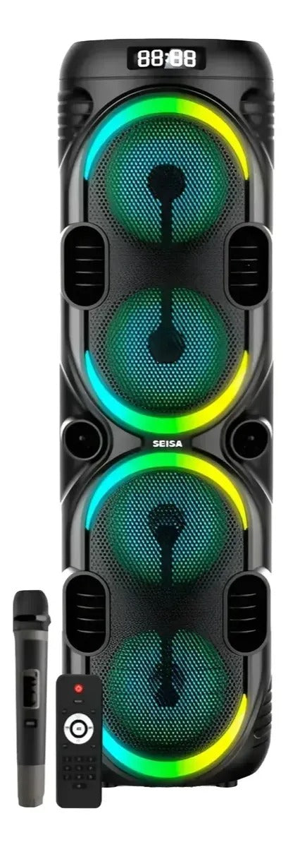PARLANTE PORTÁTIL BLUETOOTH CON MICRÓFONO INALÁMBRICO Y CONTROL REMOTO YX-C8402