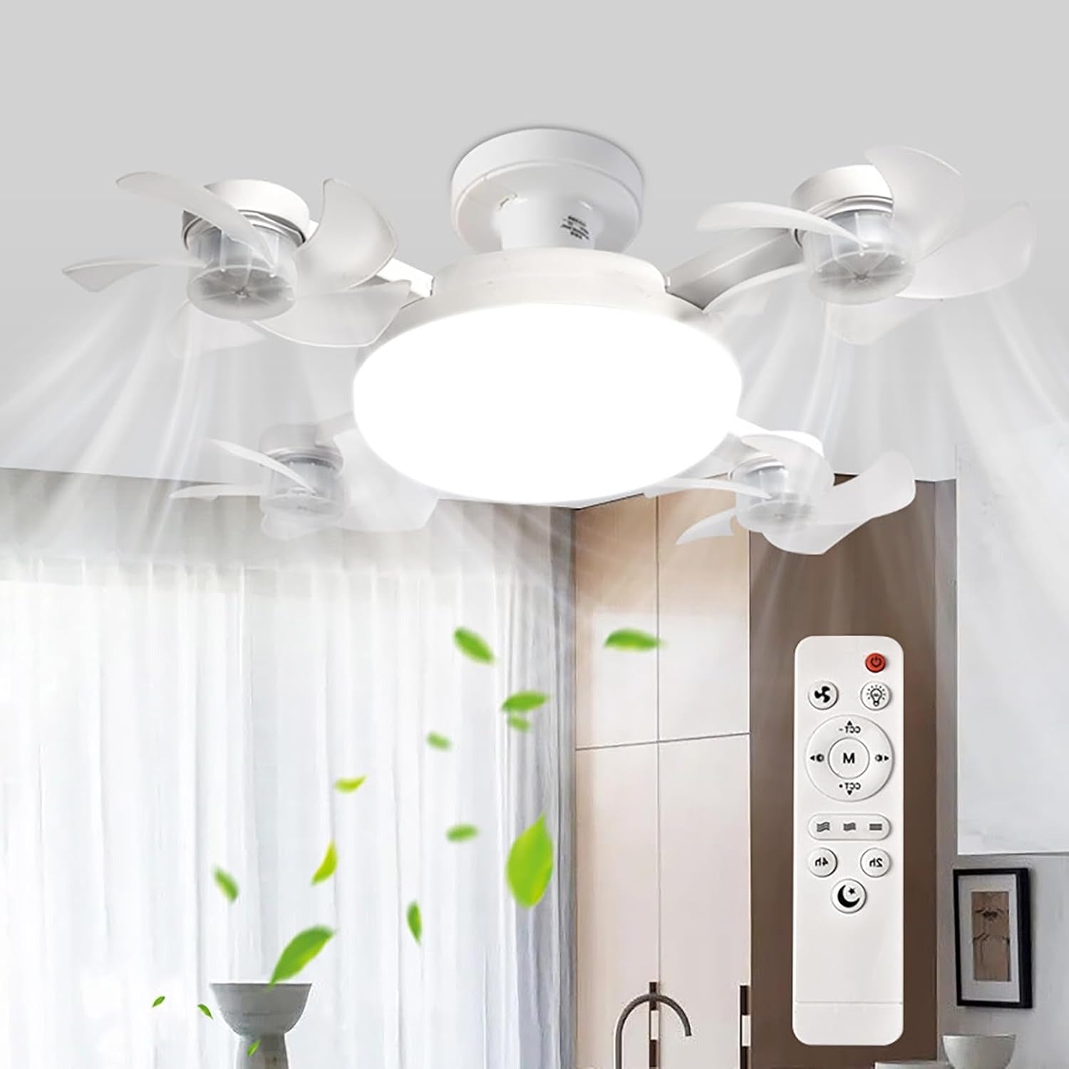 VENTILADOR DE TECHO TIPO DRON CON LUZ LED CP-FS0