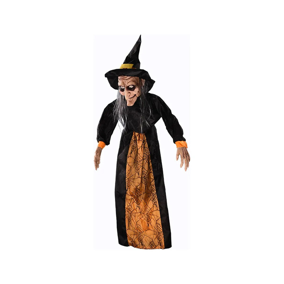 BRUJA COLGANTE DE HALLOWEEN – OJOS ILUMINADOS