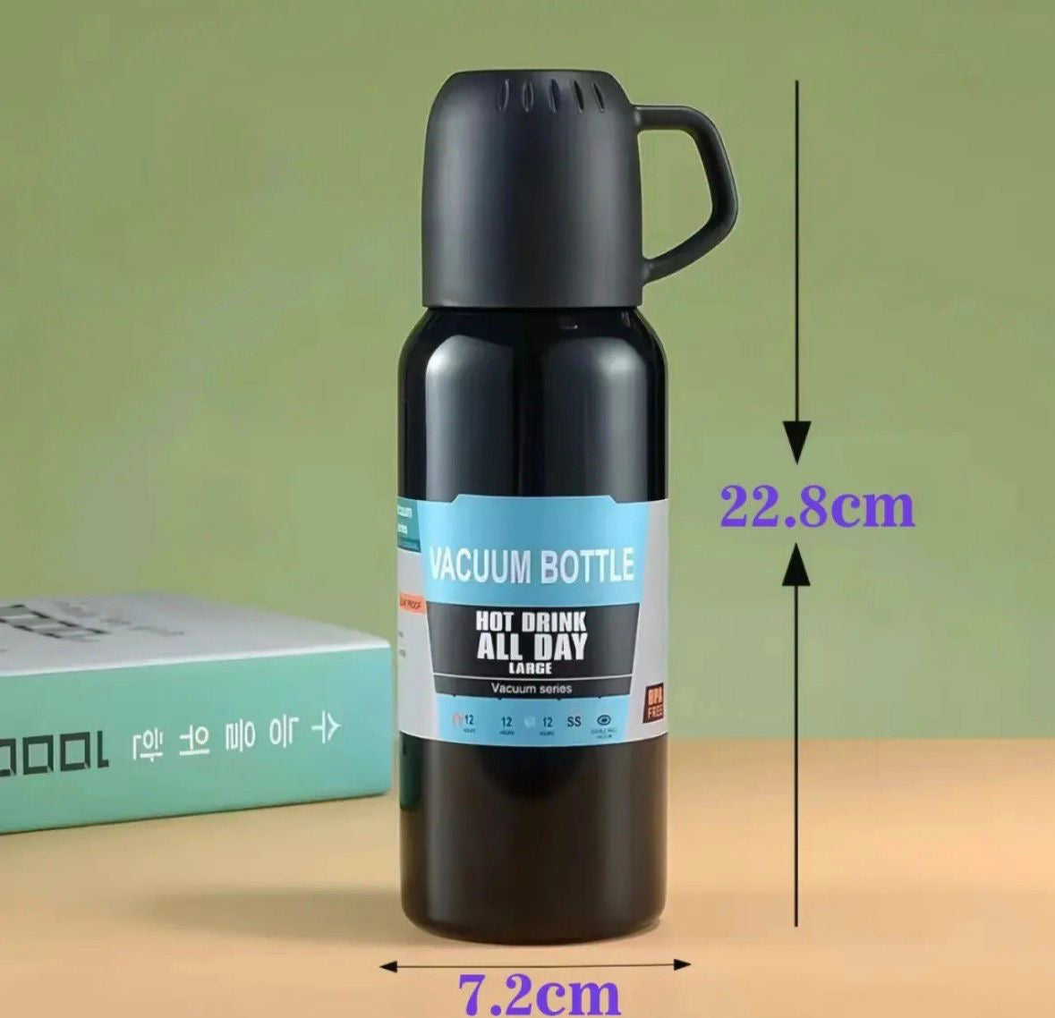 SET DE TERMO DE 500 ML CON 3 TAZAS SF977