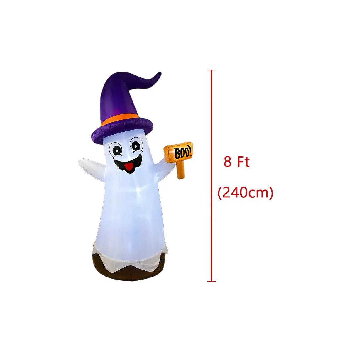 INFLABLE DE FANTASMA CON LUZ 180CM