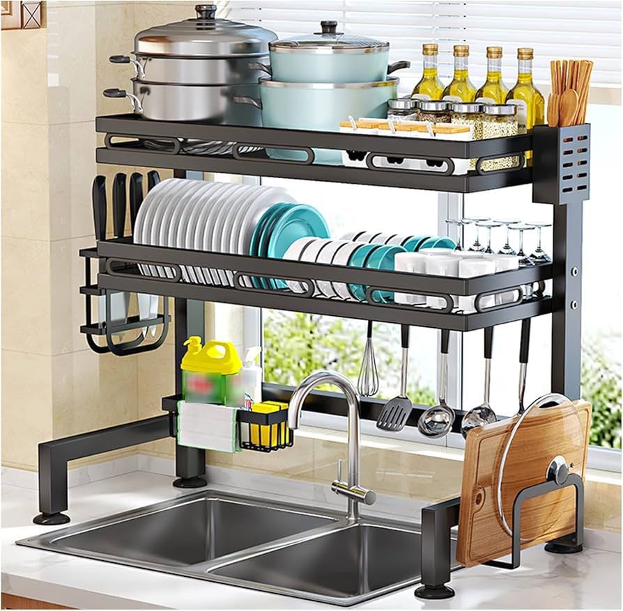 RACK ORGANIZADOR PARA FREGADERO DE 2 NIVELES
