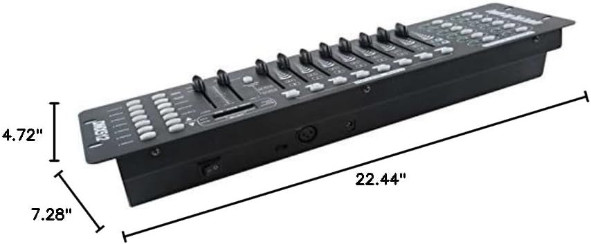 CONSOLA DE ILUMINACIÓN ESCÉNICA DMX 512 – 192 CANALES