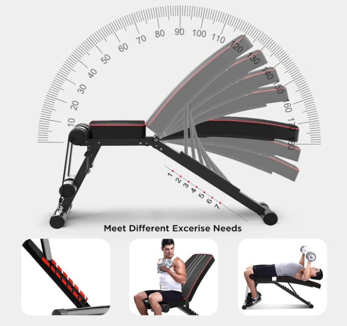 BANCO FITNESS C/LIGAS MULTIUSOS
