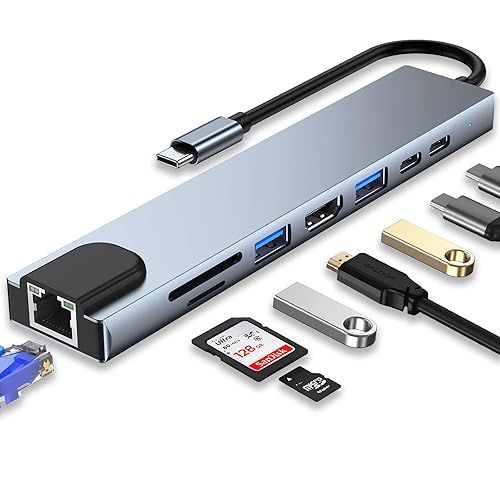ADAPTADOR MULTIPUERTO USB C 5 EN 1 MODELO BYL 2007