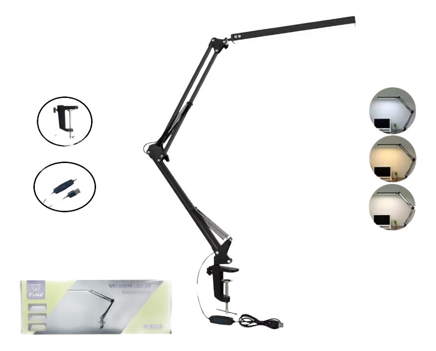 LÁMPARA DE ESCRITORIO LED ARTICULADA MT-305