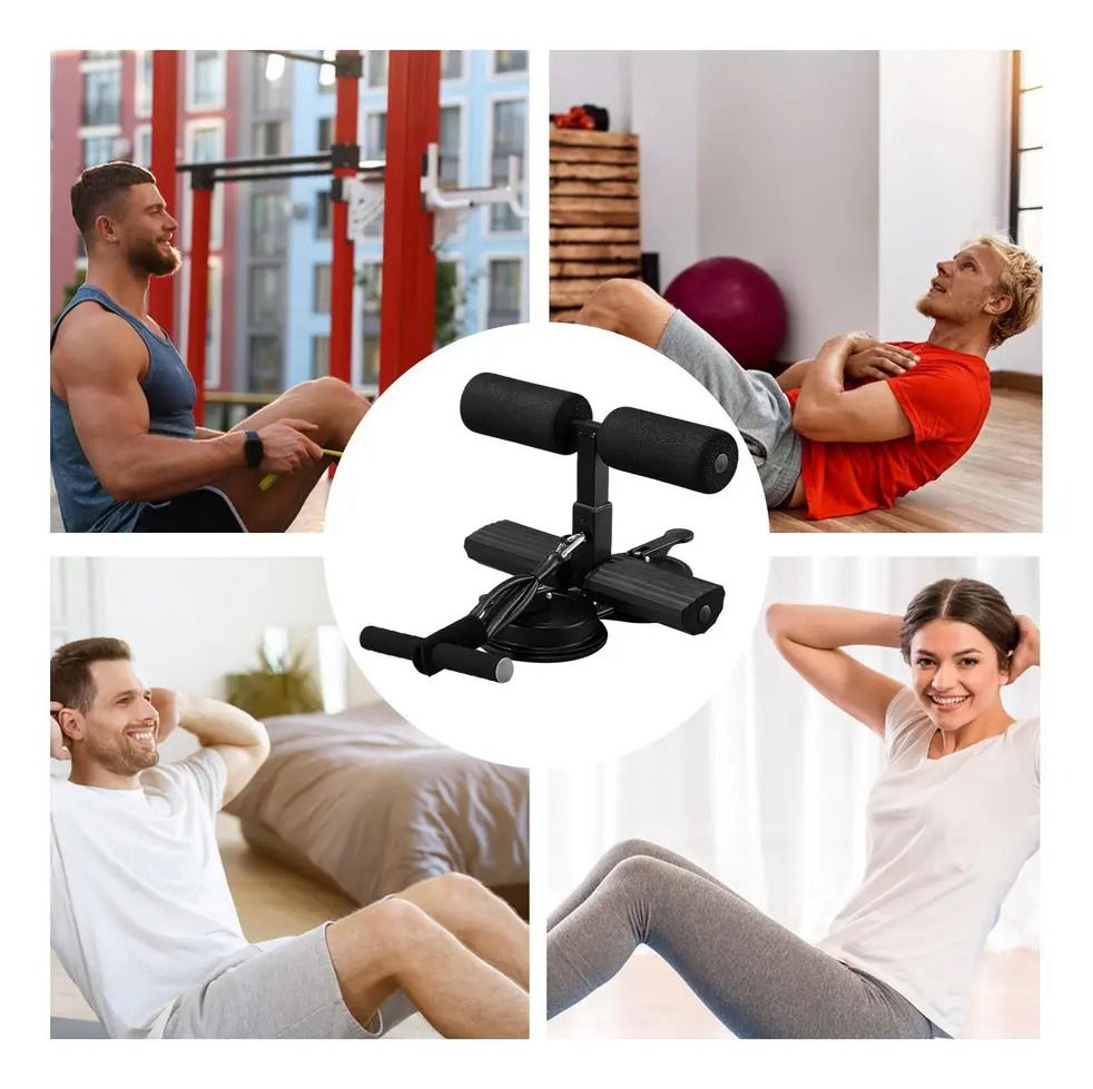 BASE DE ABDOMINALES SUCTION SIT UP Y ELASTICA MULTIUSO