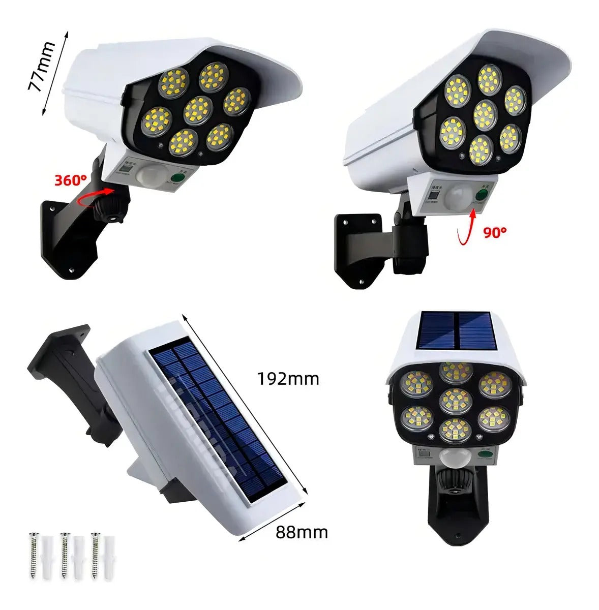 LÁMPARA SOLAR SIMULACIÓN DE CÁMARA JD-2178T