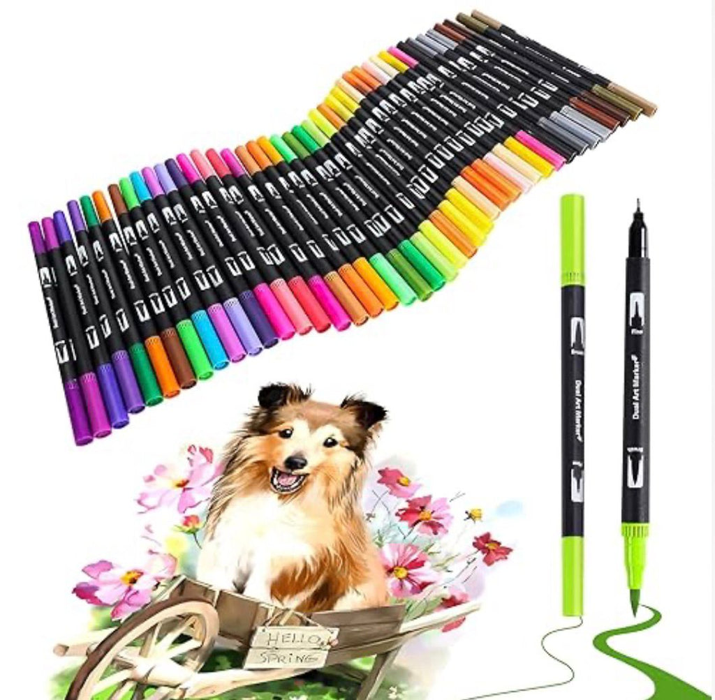 SET DE MARCADORES DUAL BRUSH 120 PZAS