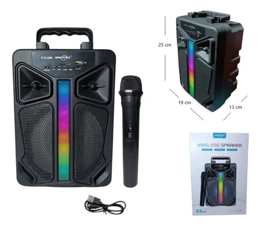 PARLANTE BLUETOOTH CON MICRÓFONO GTS-2066