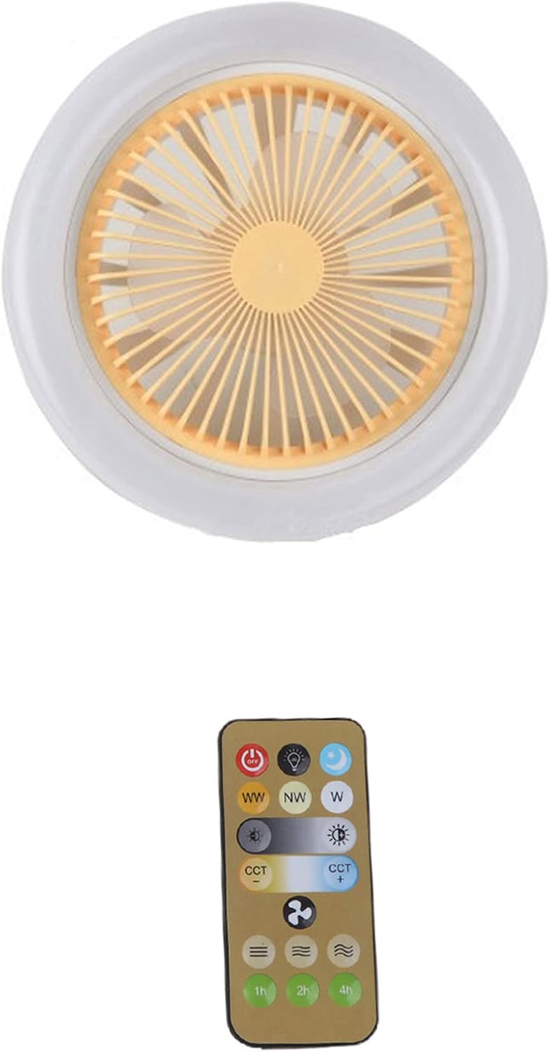 VENTILADOR CON LUZ LED DE TECHO CON CONTROL REMOTO