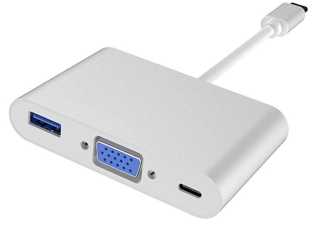 ADAPATADOR MULTIPUERTO USB-C MODELO CQT D13 3 EN 1
