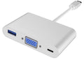 ADAPATADOR MULTIPUERTO USB-C MODELO CQT D13 3 EN 1