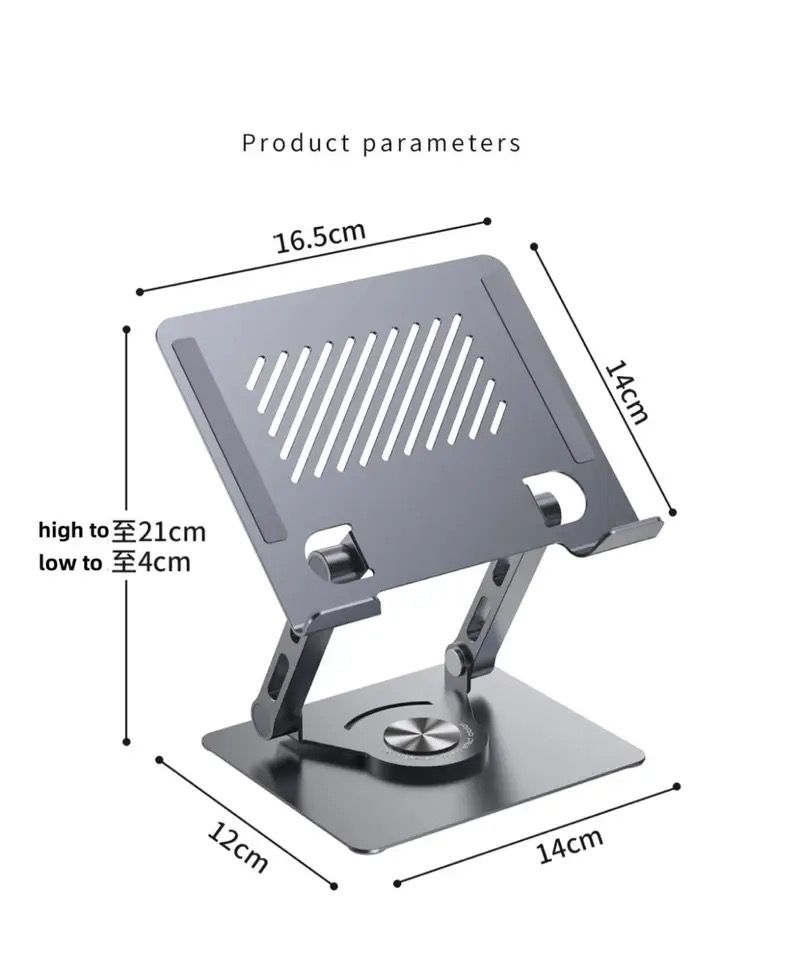 SOPORTE PLEGABLE DE METAL PARA CELULAR Y TABLET 360 MODELO HX-ZJ6118