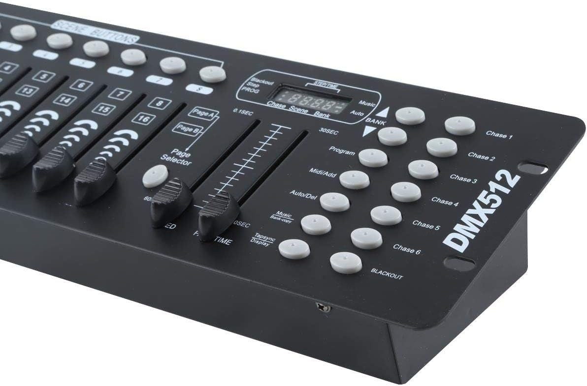 CONSOLA DE ILUMINACIÓN ESCÉNICA DMX 512 – 192 CANALES