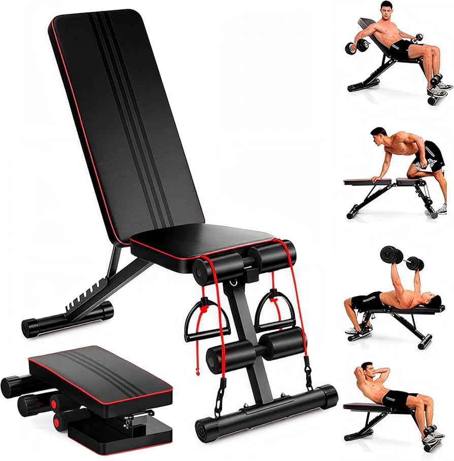 BANCO FITNESS C/LIGAS MULTIUSOS