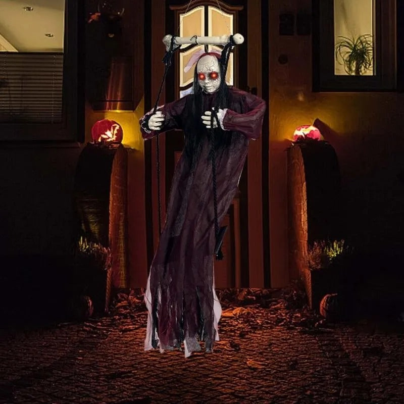 FANTASMA COLGANTE CON MOVIMIENTO PARA HALLOWEEN