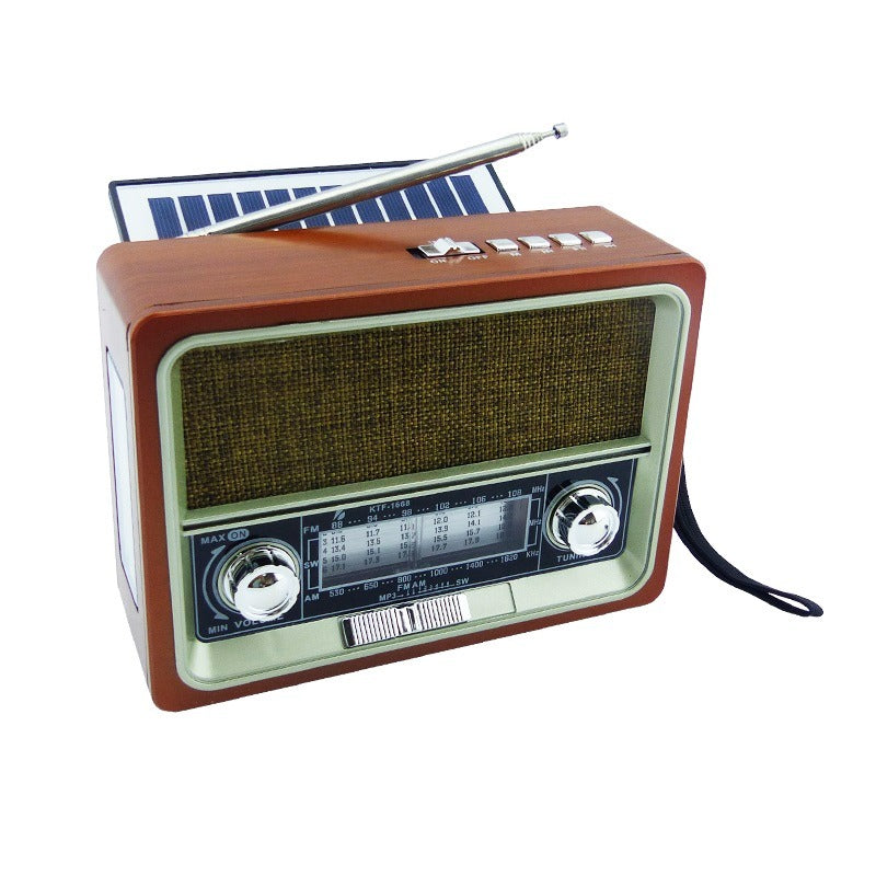 RADIO PARLANTE BLUETOOTH CON PANEL SOLAR KTF-1668