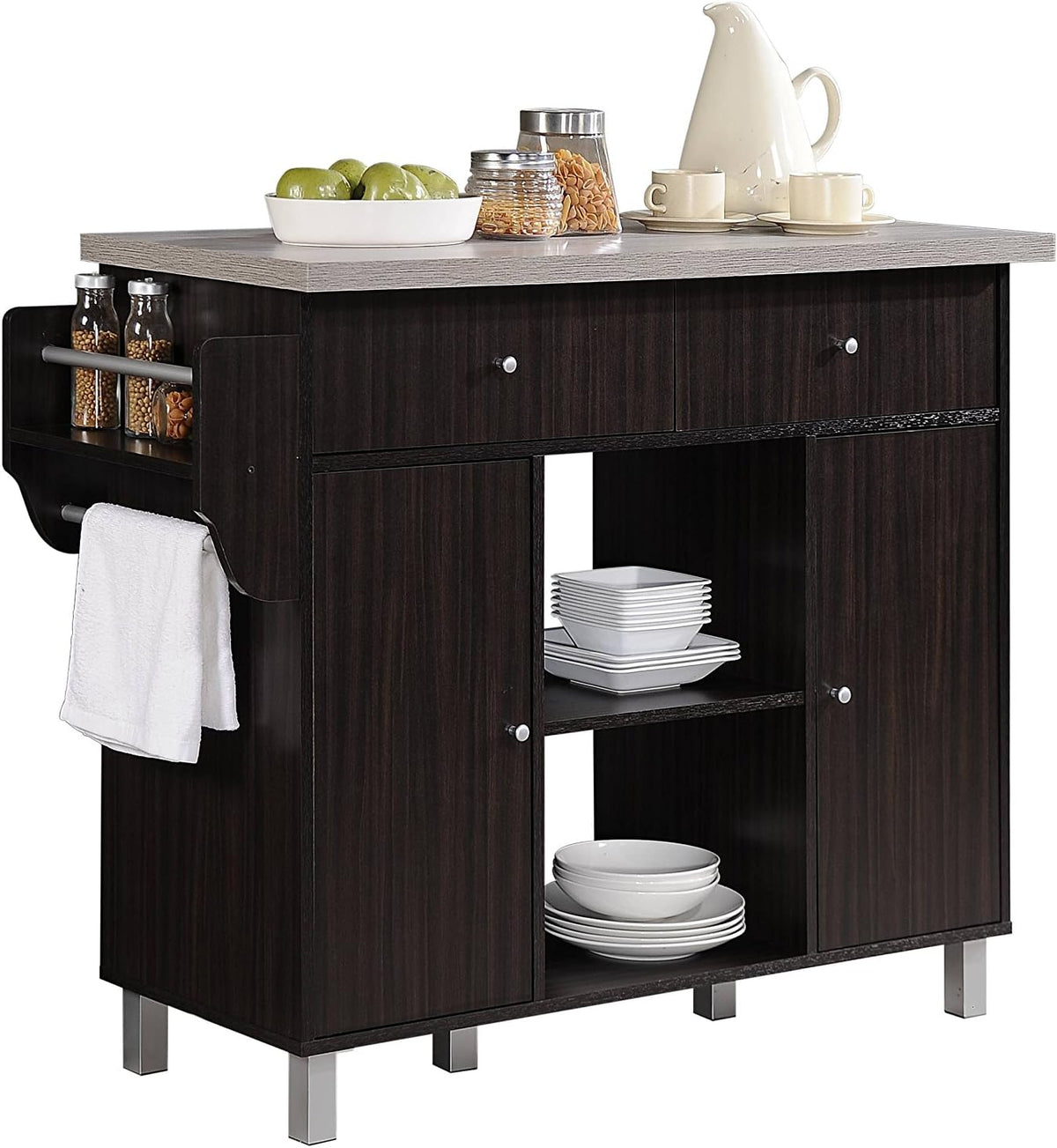 ISLA DE COCINA HODEDAH HIK 69-CHOC-GREY