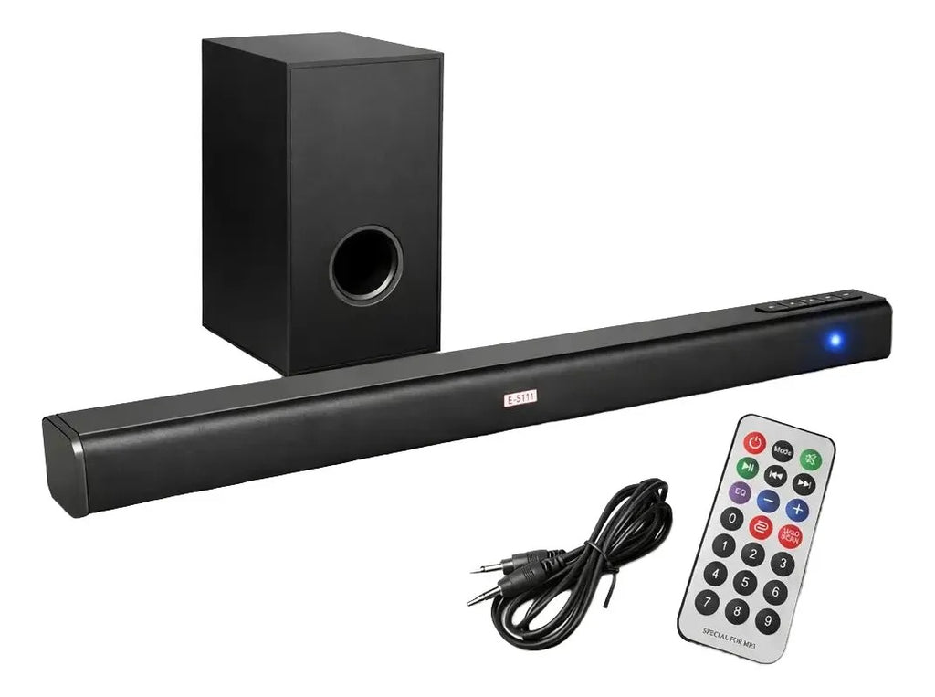 BARRA DE SONIDO PARLANTE BLUETOOTH CON SUBWOOFER HOME 80 CM E-5111