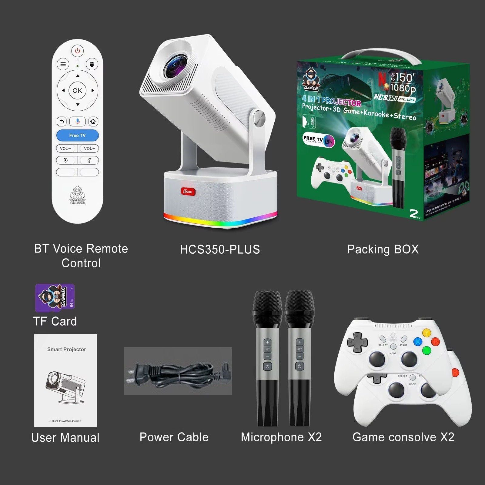 PROYECTOR DE JUEGOS HCS350 PLUS
