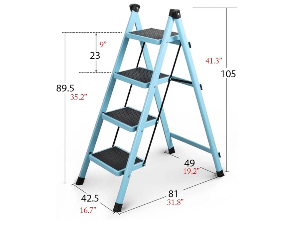 ESCALERA 4 PELDAÑOS 98 CM