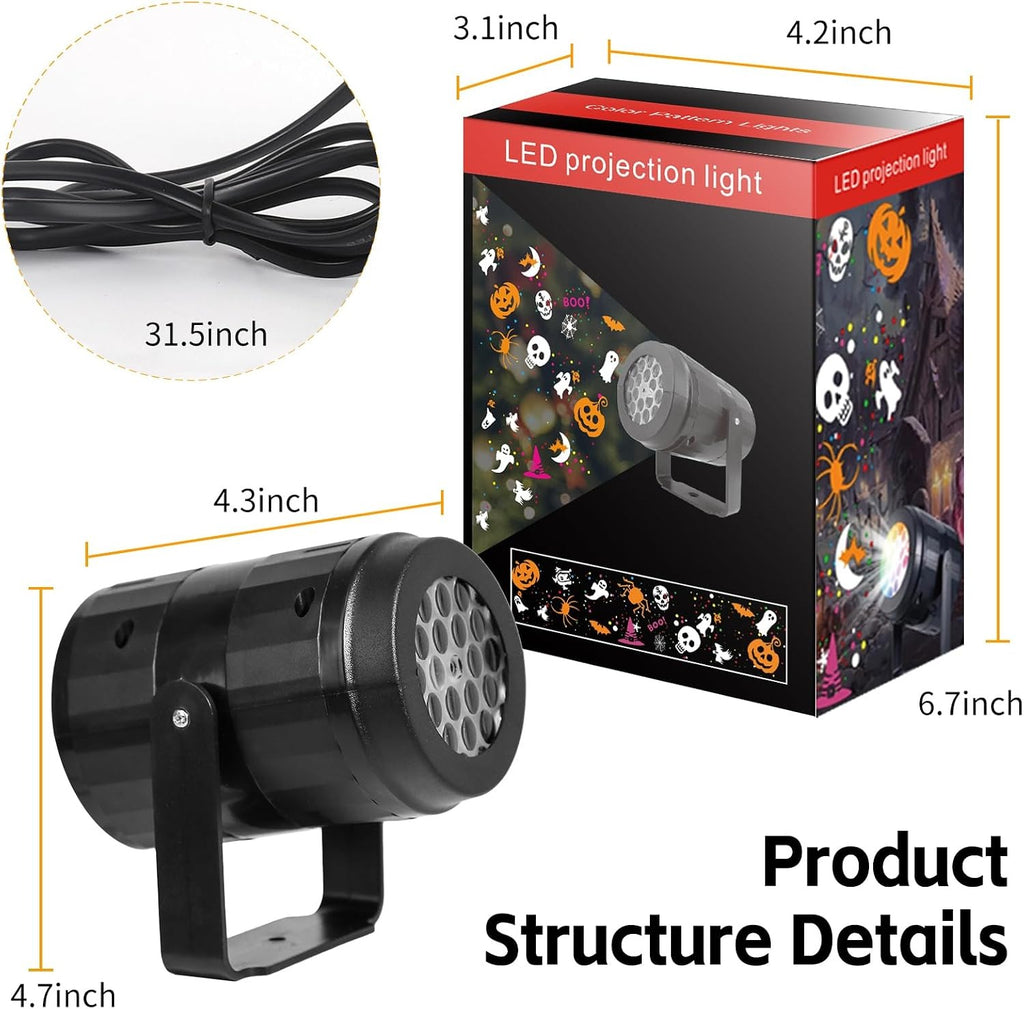 PROYECTOR LED FIGURAS DE HALLOWEEN