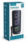 PARLANTE TRIPLE 6.5” BLUETOOTH CON MICRÓFONO INALÁMBRICO GTS-2279