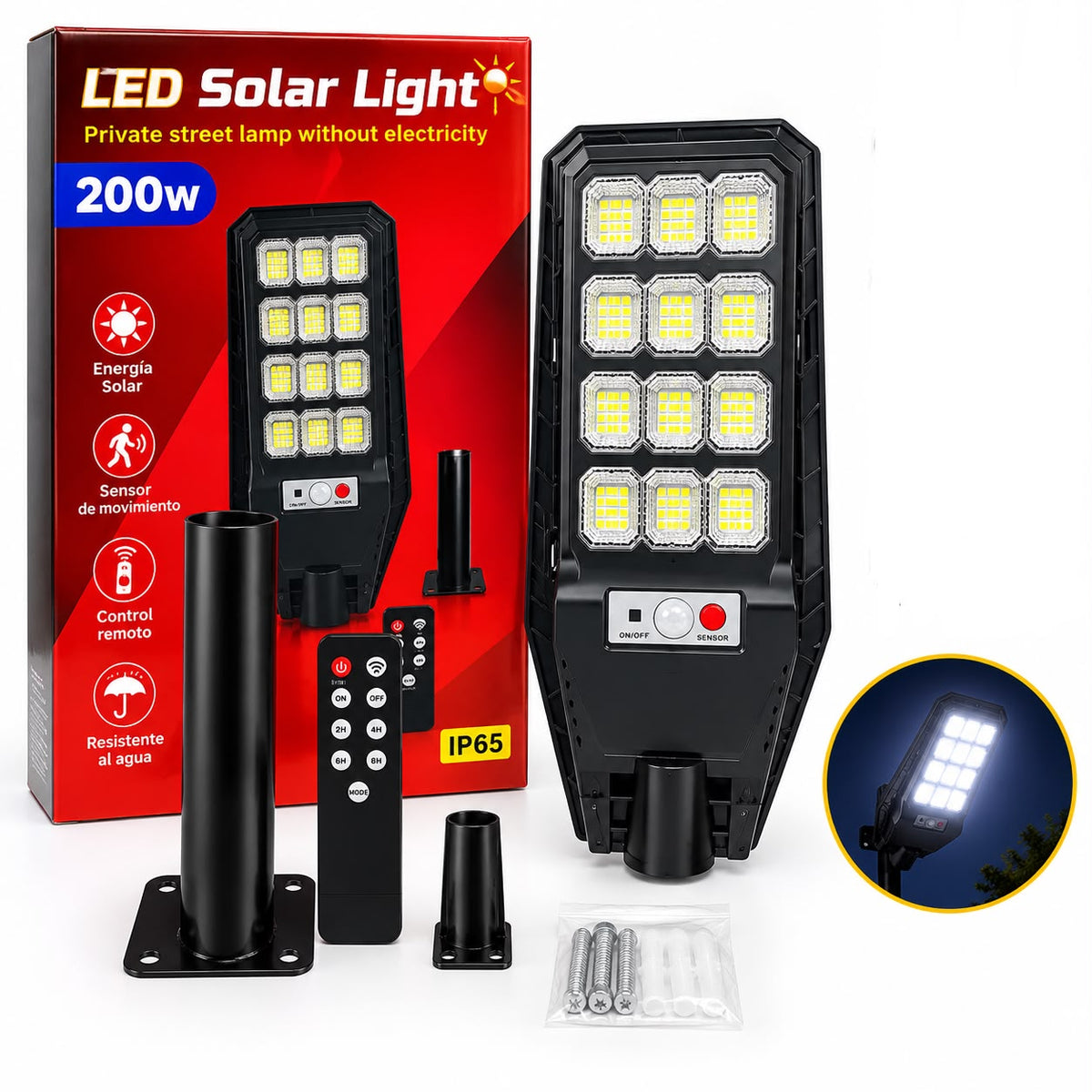 LÁMPARA SOLAR JORTAN SF1038