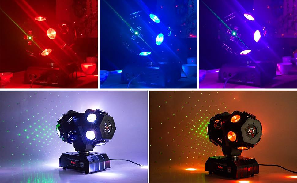 LUZ CABEZA MÓVIL LED TRIPLE RGB 180W PRO RSDS-067 ₡