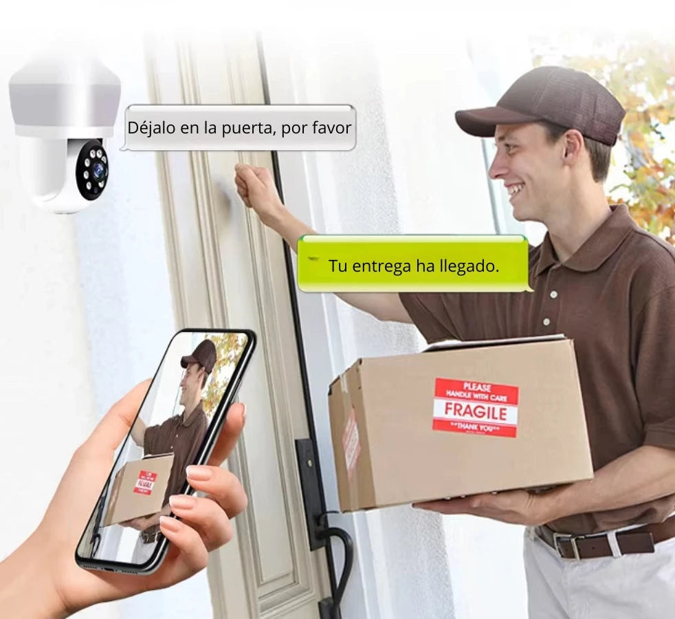 BOMBILLO CAMARA WIFI CON LAMPARA 1540P