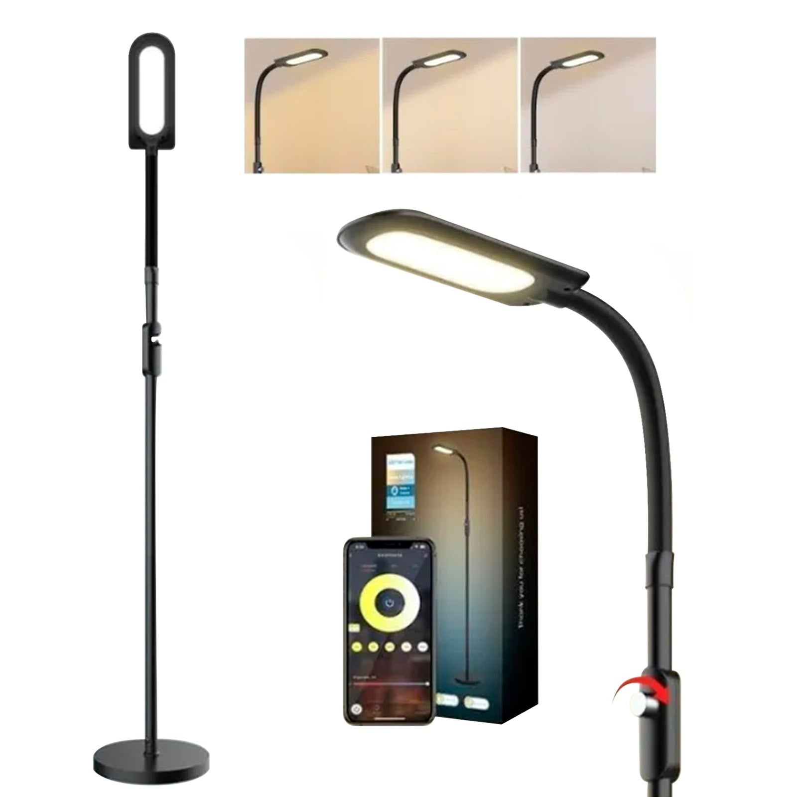LÁMPARA DE PIE LED HCP073