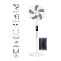 VENTILADOR CON PANEL SOLAR 16" CON LUZ SQ-FS188