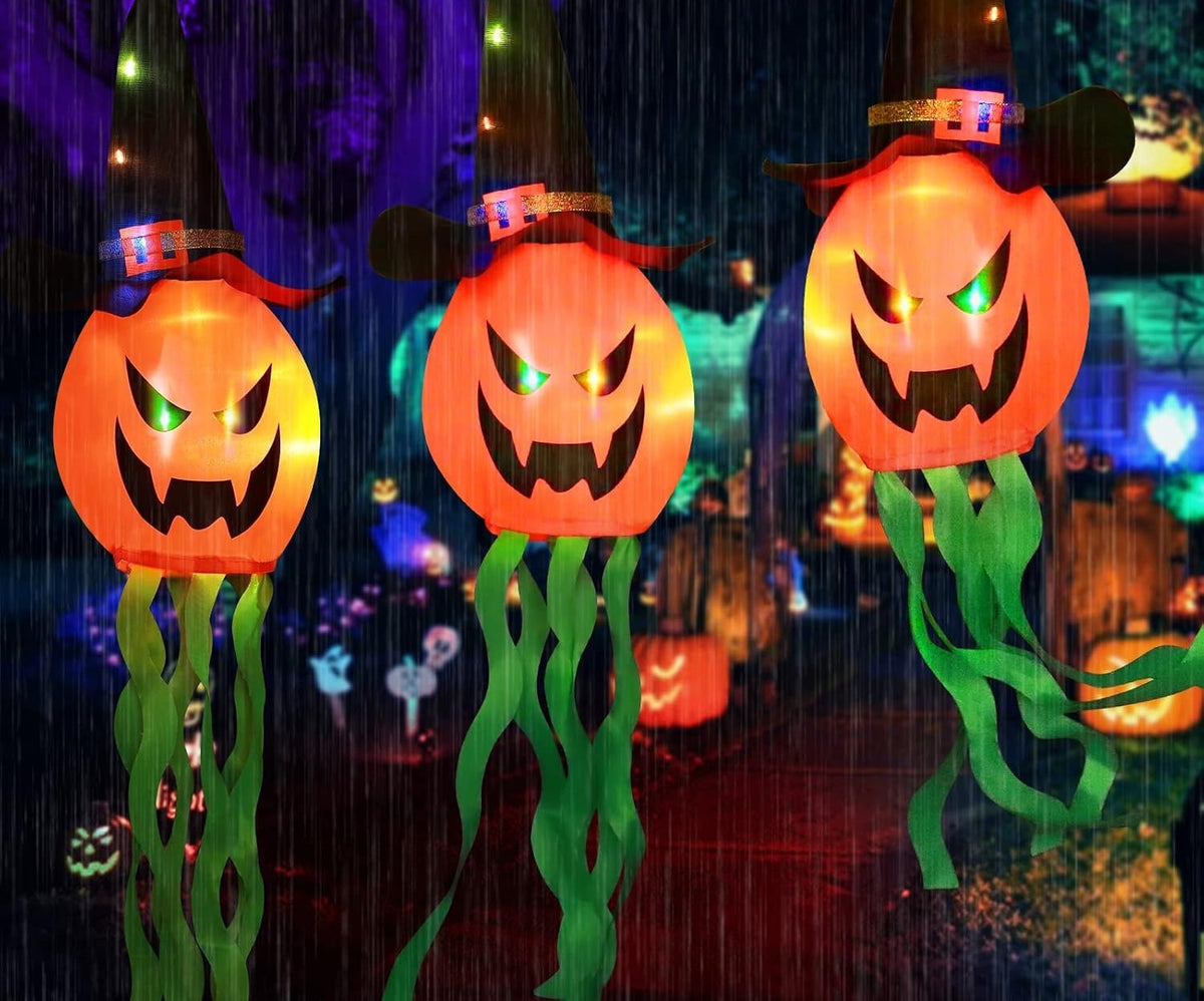 GUIRNALDA DE CALABAZAS CON LUCES LED HALLOWEEN