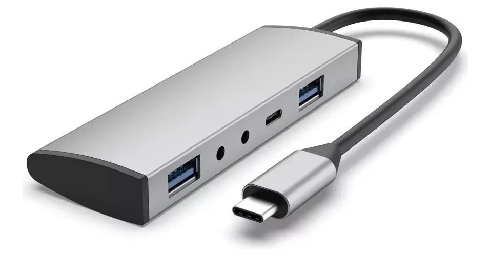 CONECTOR (HUB) USB-C 5 EN 1 MODELO CQT-309B