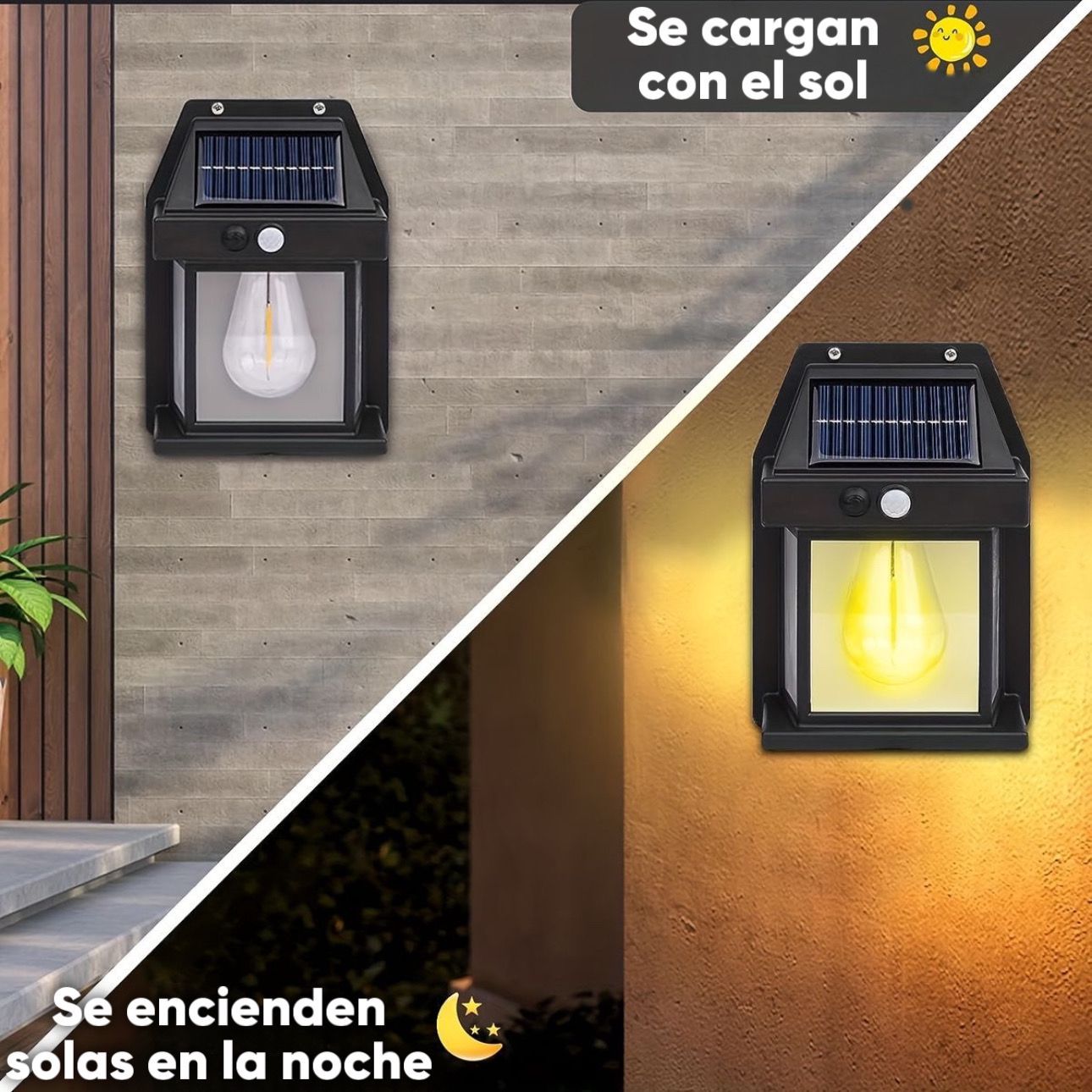 LÁMPARAS SOLARES CON SENSOR DE MOVIMIENTO