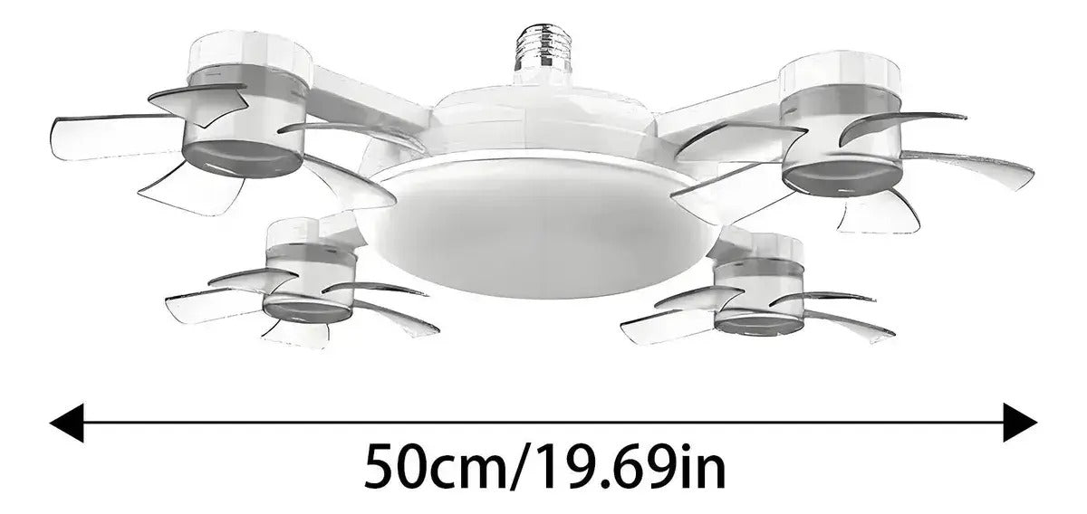 VENTILADOR DE TECHO CON LUZ LED Y CONTROL REMOTO CP-FS08