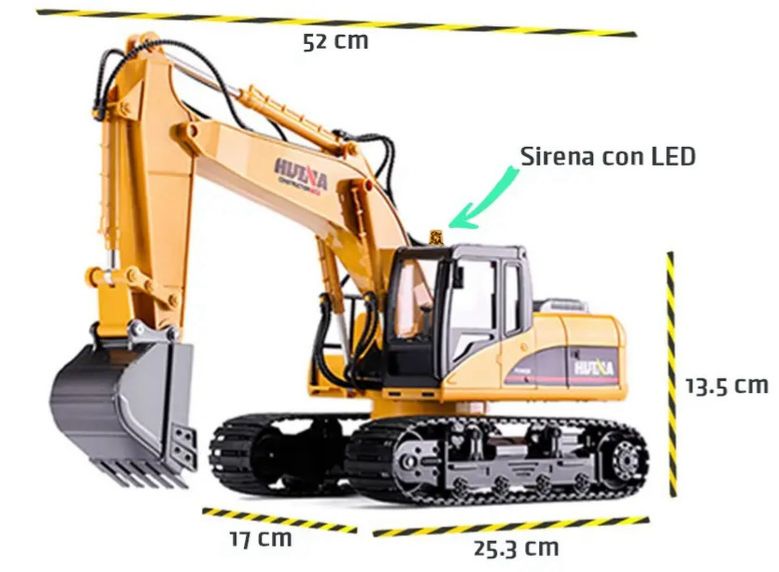 EXCAVADORA CON CONTROL REMOTO