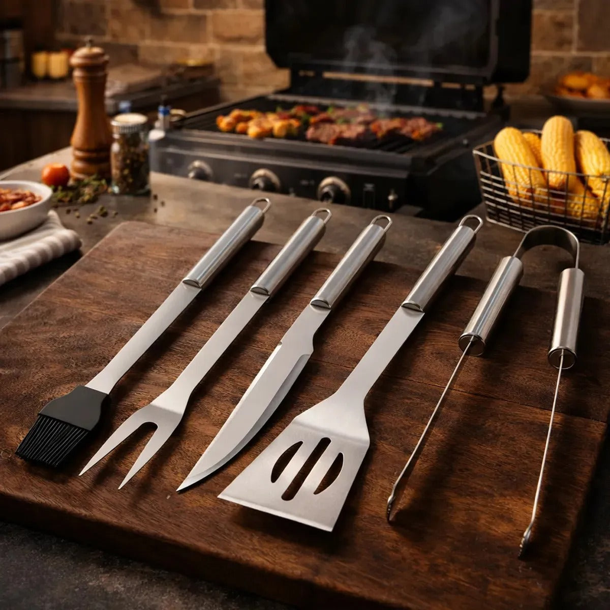 SET DE 5 PIEZAS PARA BARBACOA FEL2401013