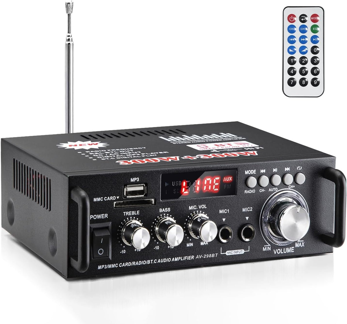 AMPLIFICADOR ESTÉREO SEISA SQ-298BT