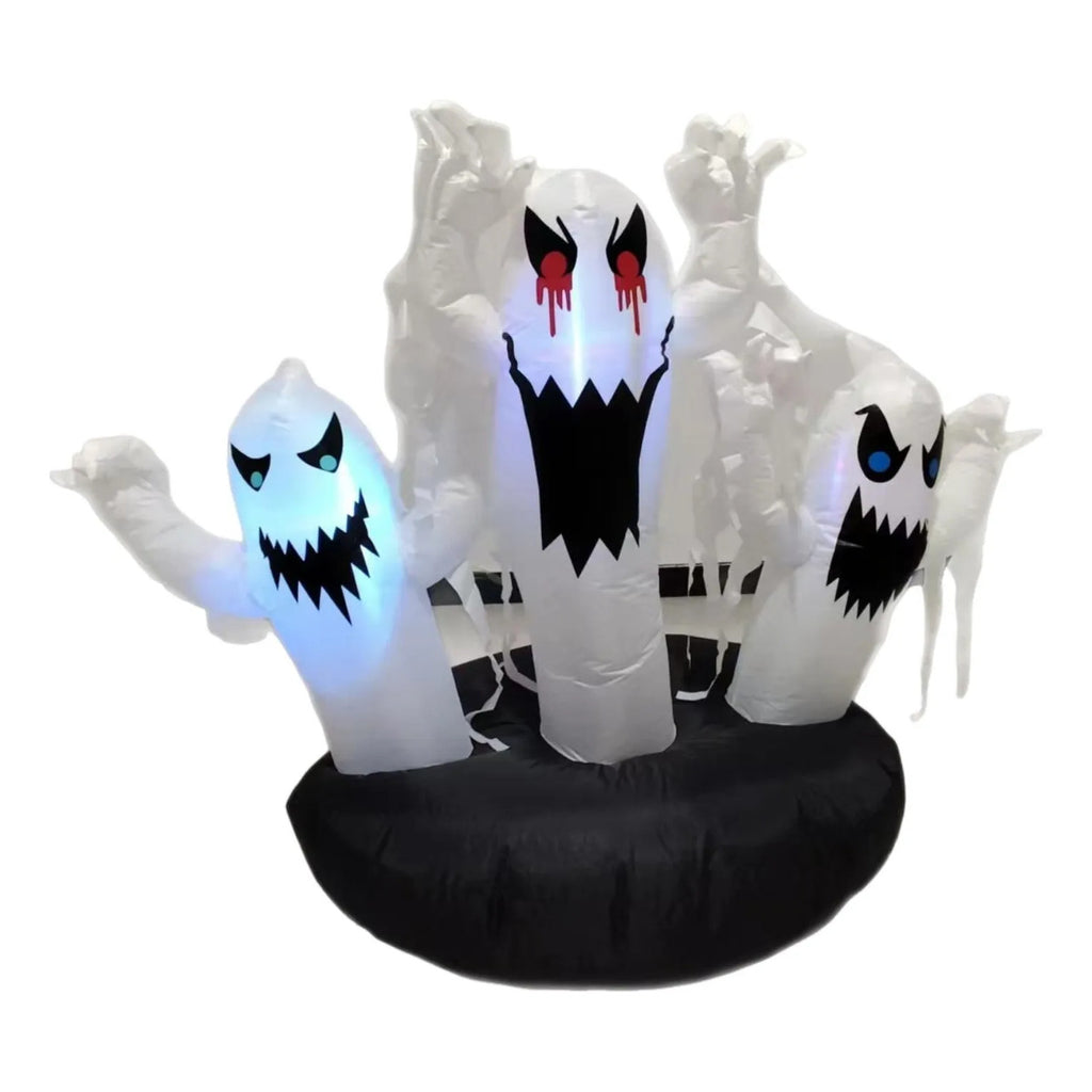 INFLABLE DE 3 FANTASMAS CON LUZ