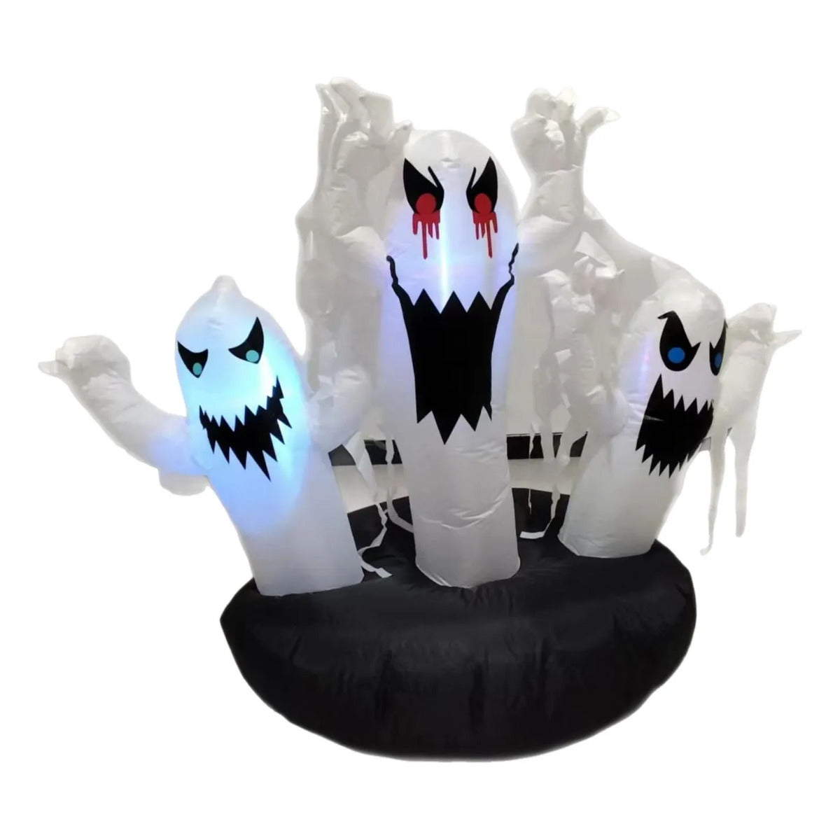 INFLABLE DE 3 FANTASMAS CON LUZ